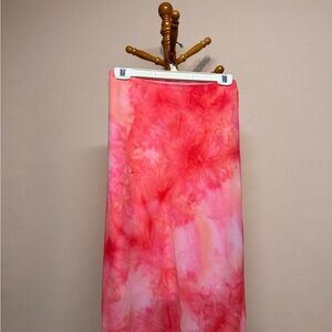 Women’s La Belle Tie-Dye Coral Pink Skirt with Lining Size 5